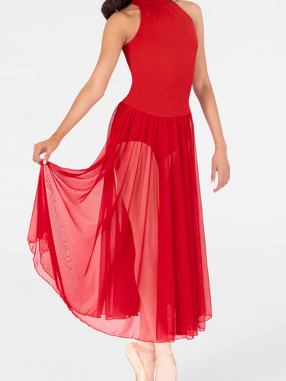 Body Wrappers Red Maxi Dance Dress M